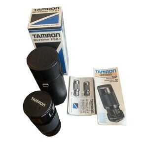 Tamron 80-210mm f/3.8-4‎ CF Tele-Macro Adaptall-2 Zoom Lens MMD Minolta Orig Box
